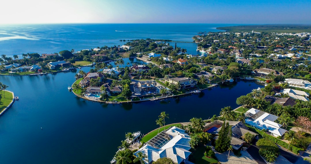 Florida Gulf Coast waterfront shoreline